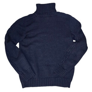 Vintage Cable Knit Turtleneck Virgin Acrylic Orlon by Campus  USA Small